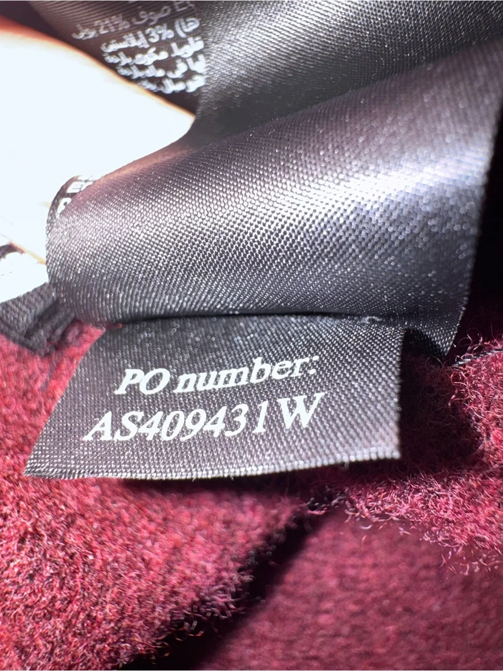 AllSaints Patern Wool Blend Crewneck Sweater Burgundy XXL Warm Quiet Luxury